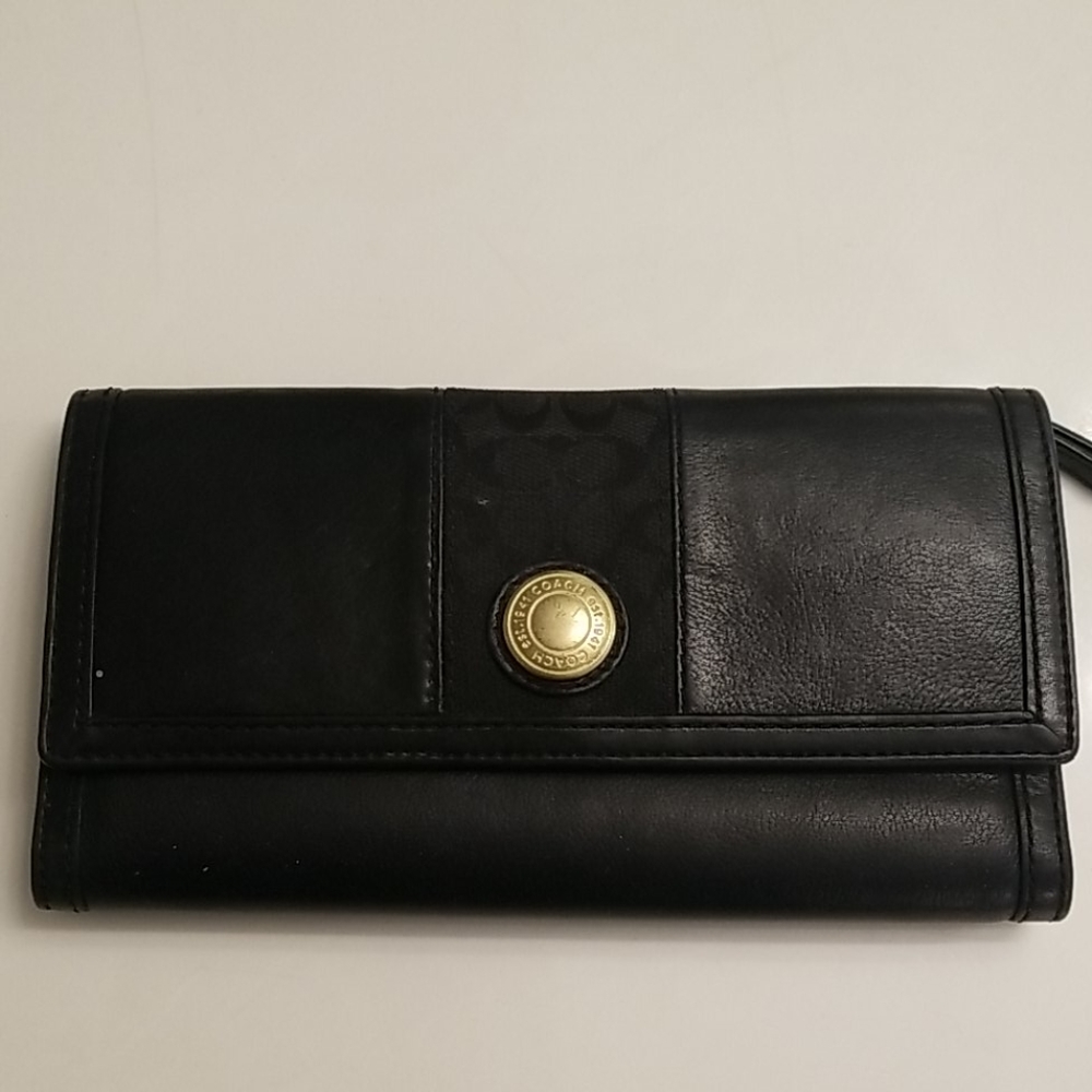 Coach leather wallet